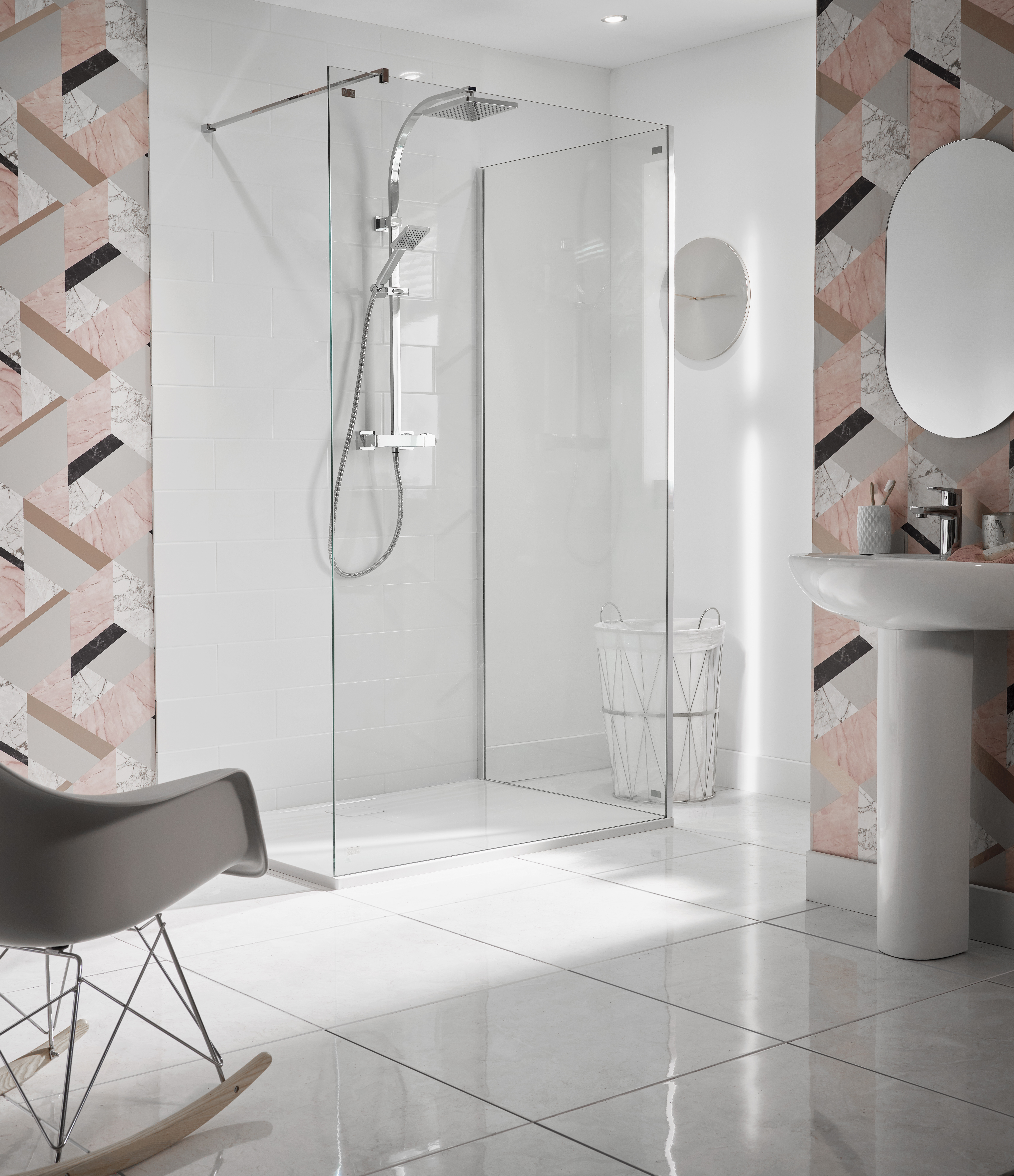 Triton Tees Thermostatic Mixer Shower Bar Diverter Chrome Twin Head